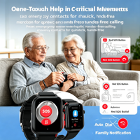 Jam Tangan GPS Tracker Senior A80 dengan Geo-Fence, Lacak Pergerakan, Peringatan SOS, Pemantauan Kesehatan Real-Time, Panggilan Darurat, dan Fitur Real-Time