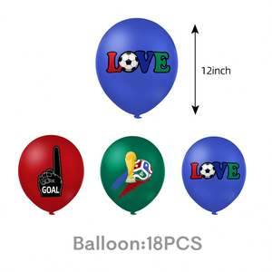 Juego de Vajilla Desechable para Fiesta de Cumpleaños con Temática de Fútbol 2026, Decoración de la Copa Mundial de Fútbol, Mantel, Platos de Papel, Servilletas, Vasos - Product Image 5