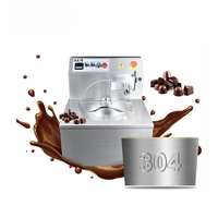 Machine automatique de glaçage au chocolat 8 kg par lot, machine à barres chocolatées, mini machine de glaçage au chocolat