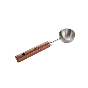 Cuillères doseuses en acier inoxydable 304 de qualité alimentaire avec manche en bois <span class=keywords><strong>d</strong></span>'acacia, 15/30g, pour café, compléments alimentaires, etc., cuillères doseuses pour poudre - Product Image 5
