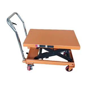 Hot Selling In China Hydraulic Folding Manual Table Cart Hand Scissors Lift Table Trolley 350kg