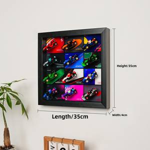 Étagère de rangement moderne en acrylique pour mini-blocs de construction Racing, présentoir mural pour boîtes mystères, idéal pour le salon - Product Image 5