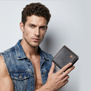 BULLCAPTAIN Slim Genuine Leather <b>Wallet</b> <b>For</b> <b>Men</b> Bifold Coin Pocket Credit Card Slots <b>RFID</b> Blocking Flip Pocket Purse - Product Image 2