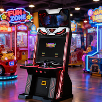 BBY BBY-SSR1 Borne d'arcade rétro à monnayeur pour 2 joueurs, écran LCD, structure métallique, prise US, prise en charge de l'anglais, pour usage commercial