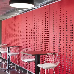 Nouveau bureau de conception évider pièce légère écologique fournisseurs de cloisons de panneaux muraux acoustiques en feutre PET