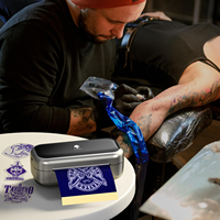 Phomemo Printer tato Mini TP31 203dpi gigi biru nirkabel A4 kertas stensil termal Transfer tato 100 lembar bersertifikat ROHS
