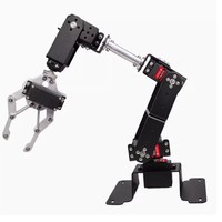 Bras robotique 6-DOF, main robotique à servomoteurs, griffe, pièces de voiture intelligentes, programmation de microcontrôleur DIY pour l'éducation