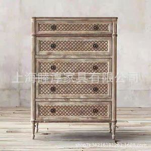 Mobili antichi camera da letto francese stile all'ingrosso letto matrimoniale king size in legno massello letto a quattro <span class=keywords><strong>poster</strong></span> - Product Image 6