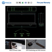 Afficheur LED mobile extérieur 4G GPS pour taxi