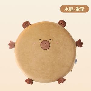 Cojín de asiento de espuma viscoelástica con dibujos animados de animales, almohada redonda de soporte lumbar para silla de oficina, almohadas cómodas para escritorio de estudiantes - Product Image 5