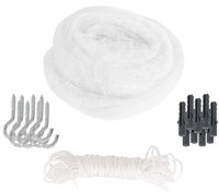 Filet de sécurité pour chat en nylon avec crochets et chevilles anti-chute, maille de 25 mm, durable 3-5 ans, pour balcon, fenêtre, escalier