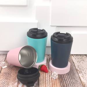 Gobelet isotherme créatif en acier inoxydable 12oz, tasse droite de voyage, couleur unie avec échelle graduée pour café, directement de l'usine - Product Image 3
