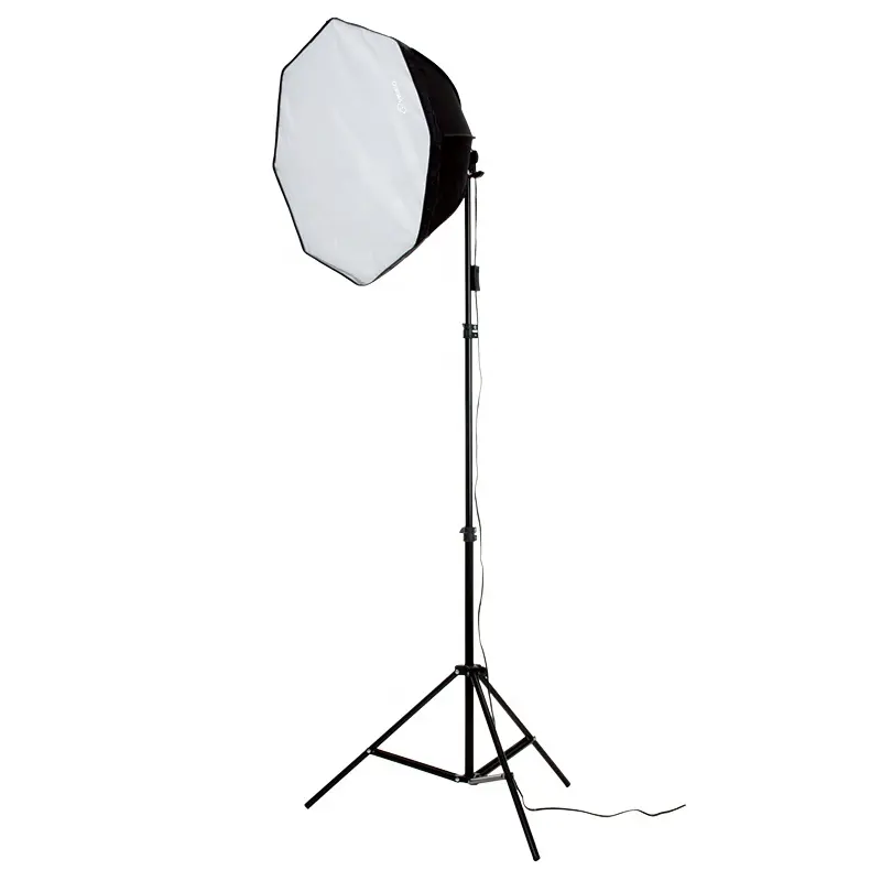 Fácil Dobrado Softbox Iluminação Fotografia Lâmpada Base de Poder Octagon Macio Box com E27