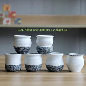 Vaso de cerâmica kawaii, mini vaso de flores para uso interno de casa, decoração de cerâmica, potes de plantas suculentas - Product Image 4