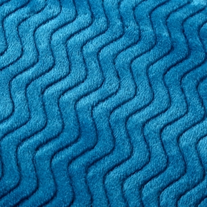 <span class=keywords><strong>Coperta</strong></span> in Pile Jacquard Ondulato FY, Design alla Moda in Giallo, Blu e <span class=keywords><strong>Rosa</strong></span>, Morbida e Calda, 100% Poliestere - Product Image 2