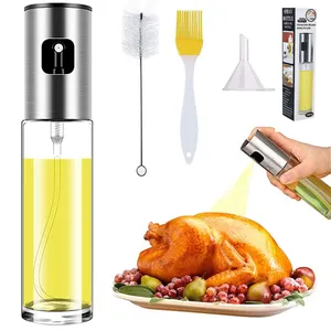 Advanced small edible oil dispenser spray bottle 100ml oil sprayer for cooking kitchen bbq salad baking roasting