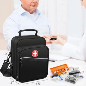 Sac isotherme portable pour insuline avec bandoulière en feuille d'aluminium pour les fournitures <span class=keywords><strong>de</strong></span> premiers secours et les essentiels pour diabétiques - Product Image 5