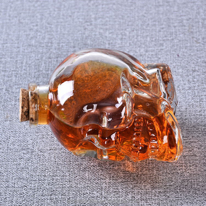 Fábrica Ofrece Botellas <span class=keywords><strong>de</strong></span> Vino <span class=keywords><strong>de</strong></span> Vidrio con Forma <span class=keywords><strong>de</strong></span> <span class=keywords><strong>Calavera</strong></span> <span class=keywords><strong>de</strong></span> 750 ml Personalizadas con Corcho a Bajo <span class=keywords><strong>Precio</strong></span> en Existencia - Product Image 5
