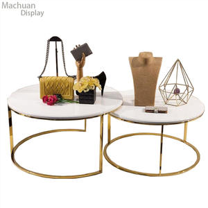 Golden Women Clothing Store Display Rack Gold <strong>Clothes</strong> Store Racks for Dress - Product Image 6