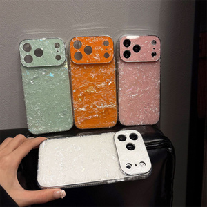 Funda de Teléfono Original Convertida en Forma de Concha Marina para iPhone 17 16 15 Pro Max, Carcasa Iridiscente con Textura Degradada Brillante - Product Image 2