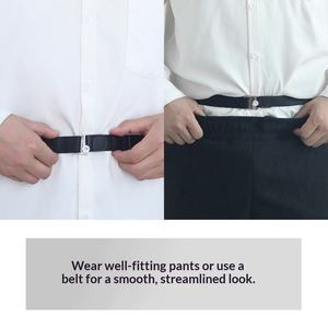 Wholesale Polyester Woven Tape Black Shirt Stay <b>Belt</b> for Men Women Keep Tucked in Adjustable <b>Elastic</b> Non-slip Wrinkle-Proof - Product Image 2
