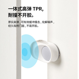 FaSoLa Anti Pinch Door Stopper White Silicone Child Safety Door Stop Wall Mount Easy Installation - Product Image 5