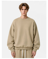 Sweat-shirt pour homme de haute qualité en gros, coupe décontractée, 350 GSM, sweat-shirt surdimensionné pour homme