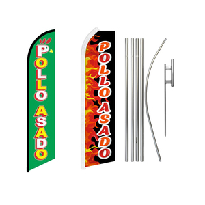 Banner publicitario de aleación de aluminio restaurante Acción de Gracias Swooper plumas banderas de playa Banner exterior <span class=keywords><strong>para</strong></span> empresas - Product Image 1
