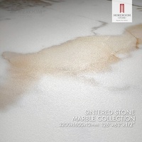 Dalle artificielle 1600x3200mm, luxe Calacatta, veines dorées modernes, dalle de marbre blanc, pierre frittée pour îlot de cuisine et extérieur