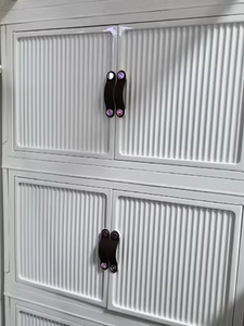 ארון בגדים מתקפל ארון בגדים מרובי שכבות הבית התחתון גלגל חלקלק ומלתחה - Product Image 4