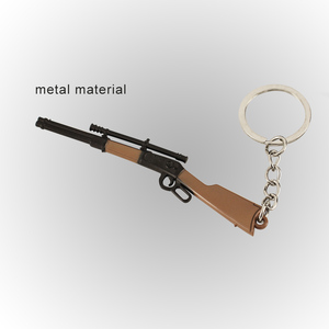 <span class=keywords><strong>Precio</strong></span> de fábrica Artesanía de metal Aleación de zinc 9cm Mini tamaño Pistola Modelo Llavero - Product Image 4