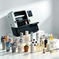 Imprimante UV cylindrique personnalisable avec tête d'impression Epson I1600 pour tasses, gobelets, abat-jour, vases, canettes, balles, bouteilles, tubes