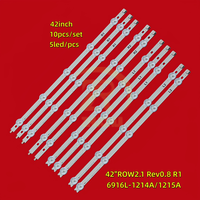 ZR-124 Vente en gros usine pour bande LED de rétroéclairage TV en aluminium 42LN 42"ROW2.1 6916L-1338A/1339A/1340A/1341A IP55 avec télécommande