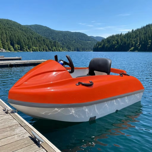 <span class=keywords><strong>Moto</strong></span> Acuática Eléctrica Comercial, Bote Inflable de Fibra de Vidrio con Pedales para Ejercicio Acuático, Velocidad Máxima de 50 km/h - Product Image 6