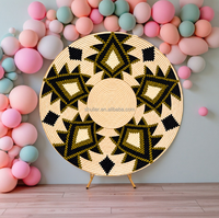 Parapluie décoratif personnalisé en forme de panier tressé traditionnel érythréen et éthiopien, design abordable, avec logo au choix, idéal pour la décoration de mariage