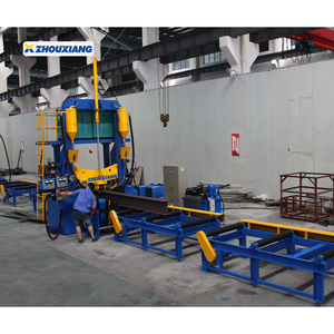 خط إنتاج فعال ومتين للعوارض على شكل حرف H 3 في 1، آلة تجميع ولحام وتقويم العوارض - Product Image 4