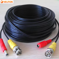 Venta al por mayor 20m Cctv Coaxial Bnc + DC Cable de alimentación Otros accesorios de cámara para cámaras analógicas