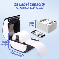 Machine d'impression d'étiquettes pour petites entreprises 100x150mm 4*6 4*4 2*1 pouces, imprimante thermique de codes-barres pour D520BT en stock