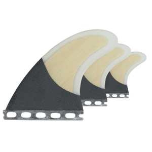 Futures Fins <span class=keywords><strong>2</strong></span> Side + <span class=keywords><strong>1</strong></span> Middle Thruster Surf Board Surfboard <span class=keywords><strong>Fin</strong></span> Set Fibra de vidrio + Bambú + Carbono - Product Image 4
