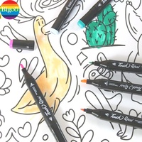 Marqueurs populaires 80 couleurs double pointe croquis alcool encre permanente peinture art marqueurs max 262 couleurs marqueurs ensemble