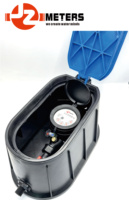 Boîtier de compteur d'eau multi-jets en fonte OEM IP65 fileté