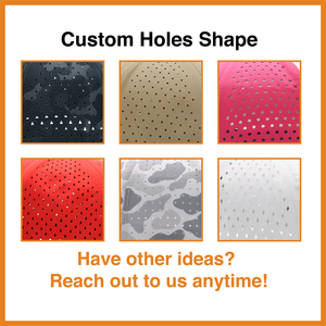 أداء 5 ثقوب ليزر مثقبة مخصصة من 5 ألواح ، رياضة مقاومة للماء سادة - Product Image 6