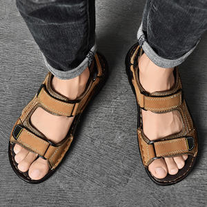 Tongs de plage en cuir pour hommes, fait à la main, sandales à vendre, nouveauté - Product Image 6