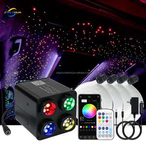 36W bốn đầu dẫn bầu trời đầy sao mái vòm xe sửa đổi <span class=keywords><strong>Kit</strong></span> bốn màu RGBW ánh sáng nhôm ánh sáng đèn pha PMMA đèn - Product Image 1