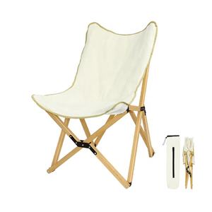 Custom <strong>Folding</strong> New Furniture Style Leisure <strong>Chair</strong> Outdoor Wooden Camping Beach <strong>Chair</strong> Canvas Fabric Foldable <strong>Butterfly</strong> Wood <strong>Chair</strong> - Product Image 1