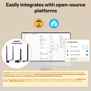 Sirena Interior Zigbee <span class=keywords><strong>Sonoff</strong></span> SNZB-09P para Hogar Inteligente, Control por Aplicación, Alarma Fuerte, Tonos Personalizados, Alerta de Sonido y Luz, Doble Fuente de Alimentación - Product Image 6