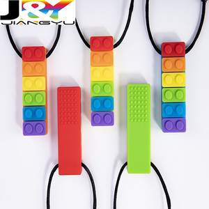 Set di Giocattoli da Masticare in Silicone a Forma di Mattoncini Arcobaleno per Aiuti Sensoriali Orale e Motrici per Bambini e Adulti - Product Image 6