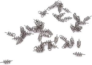 สปริงหมุนสำหรับตกปลาในน้ำเค็มและน้ำจืด สปริงเหล็กกล้าคาร์บอนสูง ตะขอเบ็ดตกปลาแบบล็อคเกลียว - Product Image 5