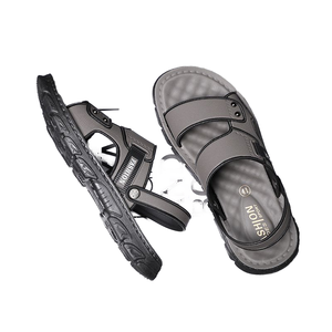 Men's Summer Outdoor Waterproof Non-Slip Soft Bottom Driving <b>Beach</b> <b>Shoes</b> Button Closure Dual-Use Sandals Slippers China - Product Image 2