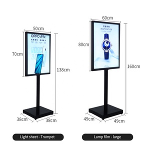 Ультратонкий светодиодный световой короб постер подставка напольная внутренняя рекламная доска для выставки - Product Image 2